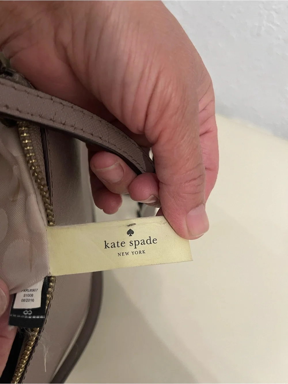 kate spade Rosewood Saffiano Crossbody Bag with Gold Hardware